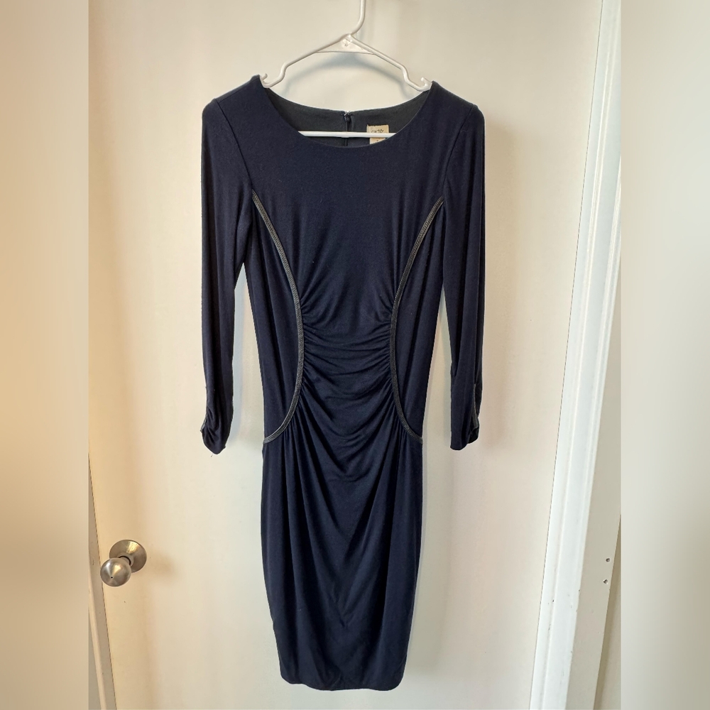 Elegant Navy Blue Women's Dress